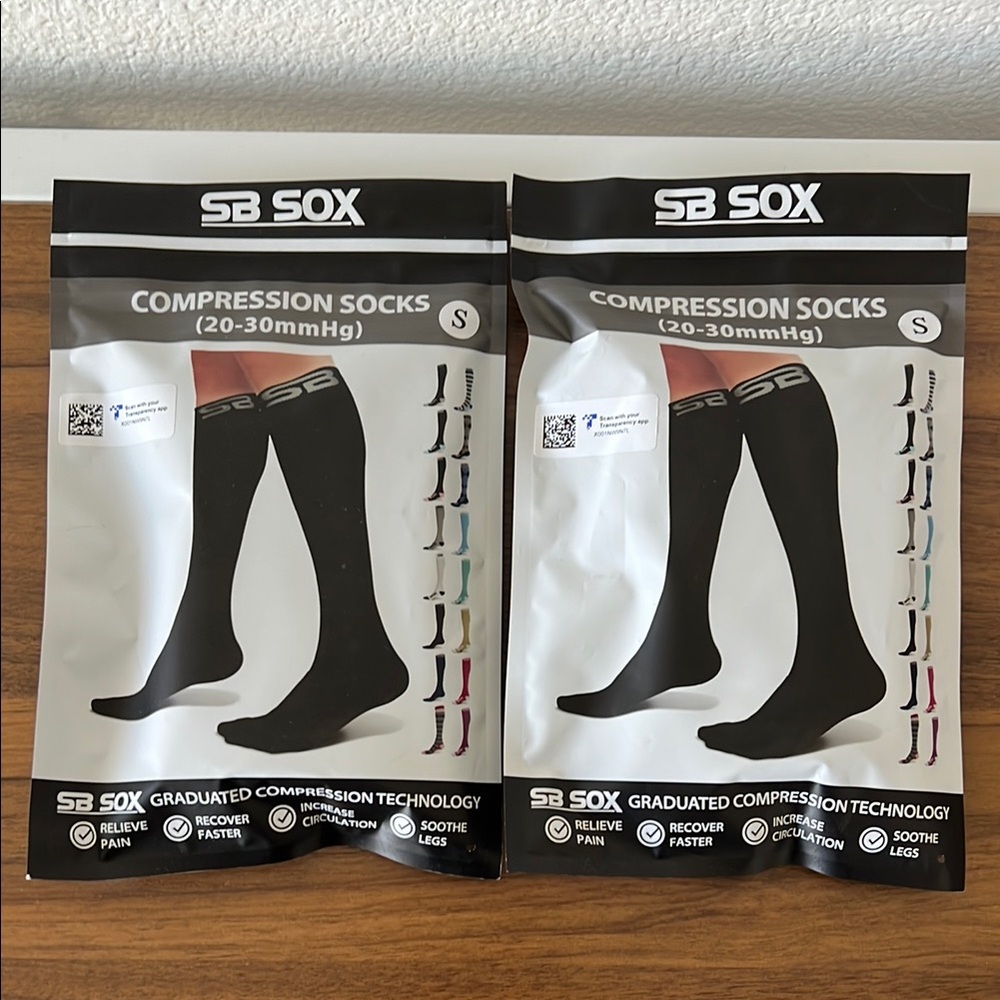 SB Sox Black Compression Socks